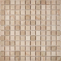 Каменная мозаика Pixel Mosaic Cream marfil PIX232 сетка 305х305x6мм
