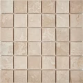 Каменная мозаика Pixel Mosaic Cream marfil PIX233 сетка 305х305x6мм