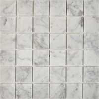Каменная мозаика PIXEL Mosaic Bianco carrara PIX238 сетка 305х305x6мм