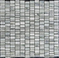 Каменная мозаика PIXEL Mosaic Jet Green PIX316 сетка 310х307х6мм