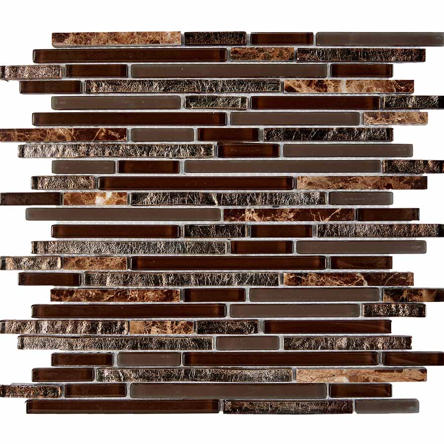 Мозаика из мрамора и стекла PIXEL Mosaic PIX730 сетка 286х300x8мм
