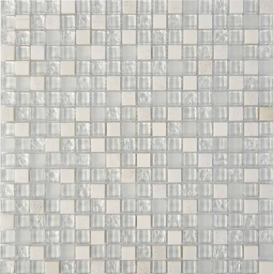 Мозаика из мрамора и стекла PIXEL Mosaic PIX715 сетка 300х300x8мм