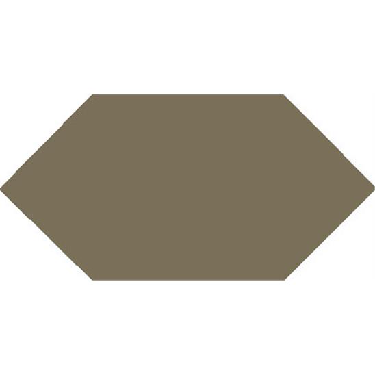 Метлахская шестиугольная плитка Green Hexagon 5,3х7,5х14,9см Original Style