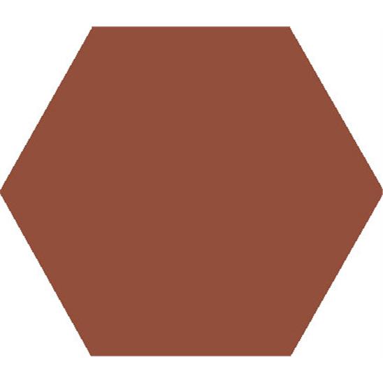 Метлахская шестиугольная плитка Red Hexagon 12,7х12,7см Original Style