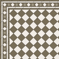 Метлахская квадратная плитка Grey Square 15,1х15,1см Original Style