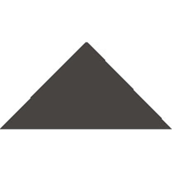 Метлахская треугольная плитка Black Triangle 5,2х5,2х7,3см Original Style