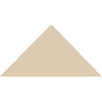 Метлахская треугольная плитка WhiteTriangle 3,6х3,6х5см Original Style