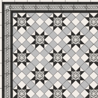 Метлахская треугольная плитка WhiteTriangle 3,6х3,6х5см Original Style