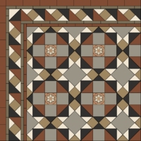 Метлахская треугольная плитка WhiteTriangle 3,6х3,6х5см Original Style