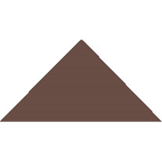 Метлахская треугольная плитка BrownTriangle 3,6х3,6х5см Original Style