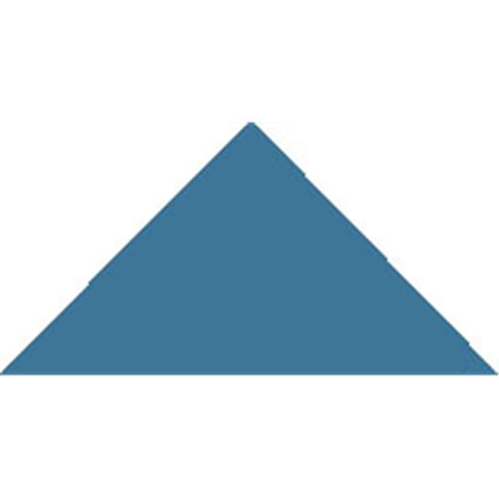 Метлахская треугольная плитка Pugin BlueTriangle 3,6х3,6х5см Original Style