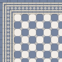 Метлахская прямоугольная плитка Blue Rectangle 7,5х15,1см Original Style
