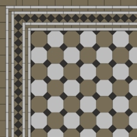 Метлахская прямоугольная плитка Green Rectangle 7,5х15,1см Original Style