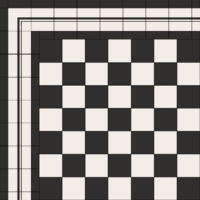 Метлахская прямоугольная плитка Black Rectangle 5,3х15,1см Original Style