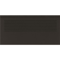 Метлахская плитка ограничитель ступени с насечками Black 7,5х15,1см Original Style