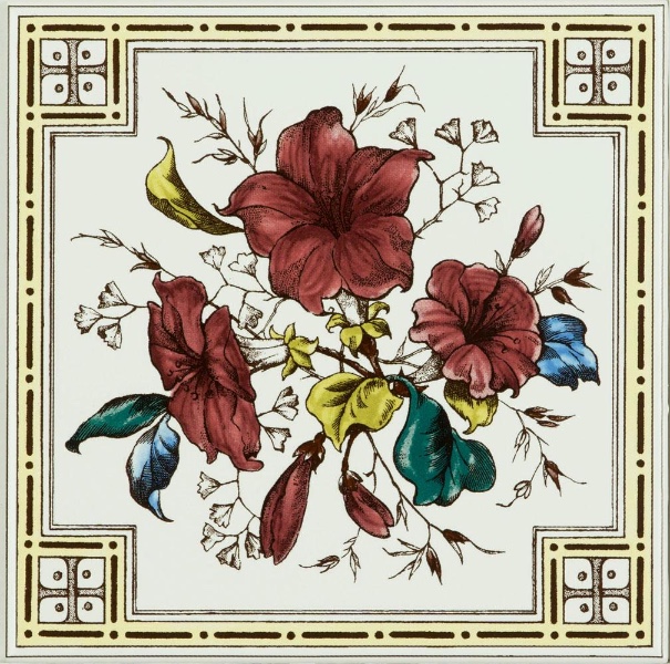 Декоративная плитка Artworks Plant And Urn Single Tile 15,2х15,2см Original Style