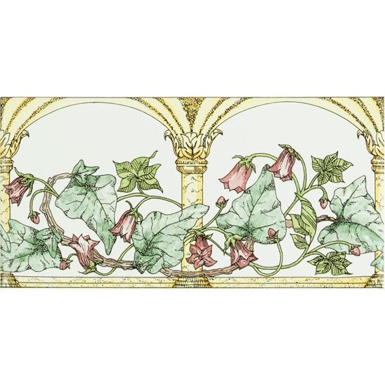 Керамический бордюр Artworks Arch And Ivy 7,6х15,2см Original Style