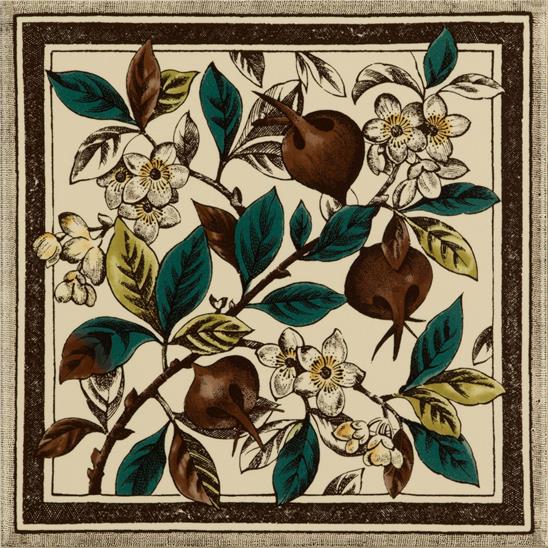 Декоративная плитка Artworks Apple Blossom on Colonial White 15,2х15,2см Original Style