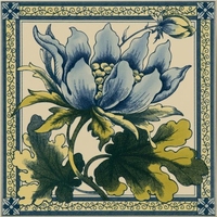 Декоративная плитка Artworks Peony on Colonial White 15,2х15,2см Original Style