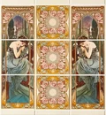 Керамическая плитка Alphonse Mucha Evening Reverie 15,2х15,2см Original Style