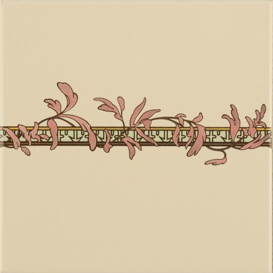 6062B Керамическая плитка Бордюр Spring border tile 152 x 152 x 7мм, Original Style