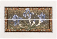Панно Blue Iris 6-Tile Panel, 15х15 см, Original Style