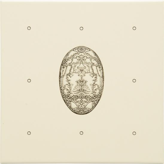 7811B Настенная плитка Dot Cartouche with Egg, 15,2х15,2см, Original Style