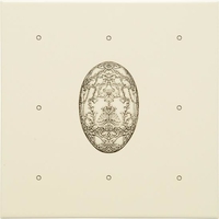 7811B Настенная плитка Dot Cartouche with Egg, 15,2х15,2см, Original Style