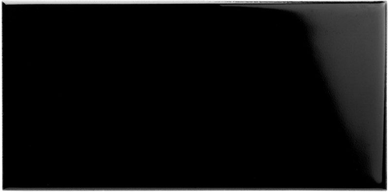 N9002 Керамическая настенная плитка глянцевая Jet Black 7,5х15,2см Original Style