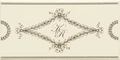Бордюр Узорный Monogram Diamond Swag Border, 7,5х15 см, Original Style