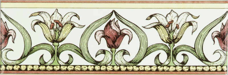 Керамический бордюр Artworks Art Nouveau Lily 5х15,2см Original Style