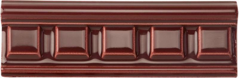 F9905 Керамический бордюр Dentil Burgundy 5х15,2см Original Style