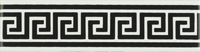 Керамический бордюр Artworks Greek Key jet Black 4х15,2см Original Style