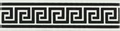 Керамический бордюр Artworks Greek Key jet Black 4х15,2см Original Style