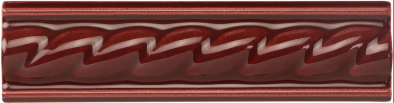 F9902 Керамический бордюр Rope Burgundy 4х15,2см Original Style