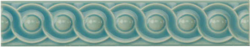 GAQ9923 Керамический бордюр Scroll Aqua Source 2,9х15,2см Original Style
