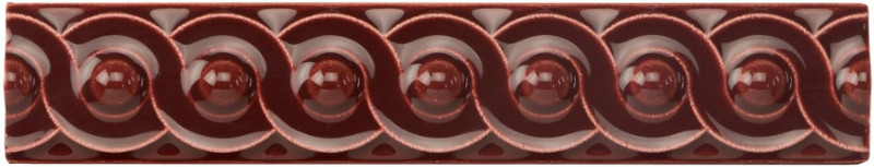 F9923 Керамический бордюр Scroll Burgundy 2,9х15,2см Original Style