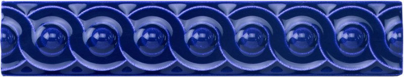 G9923 Керамический бордюр Scroll Royal Blue 2,9х15,2см Original Style
