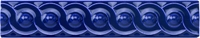 G9923 Керамический бордюр Scroll Royal Blue 2,9х15,2см Original Style