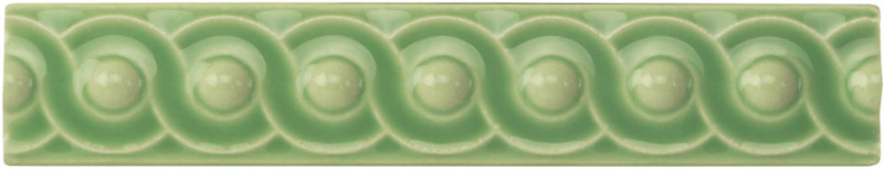 GPG9923 Керамический бордюр Scroll Palm Green 2,9х15,2см Original Style