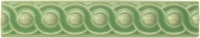 GPG9923 Керамический бордюр Scroll Palm Green 2,9х15,2см Original Style