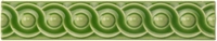 GPV9923 Керамический бордюр Scroll Pavilion Green 2,9х15,2см Original Style