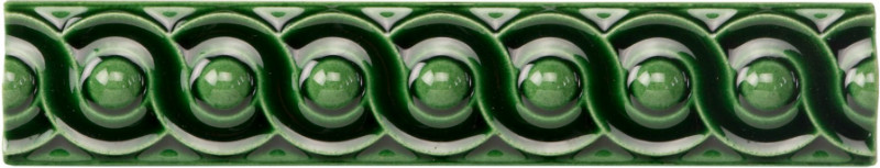 E9923 Керамический бордюр Scroll Victorian Green 2,9х15,2см Original Style