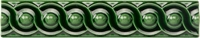 E9923 Керамический бордюр Scroll Victorian Green 2,9х15,2см Original Style