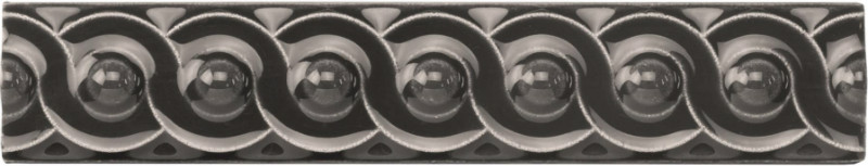 GCH9923 Керамический бордюр Scroll Charcoal Grey 2,9х15,2см Original Style
