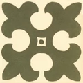 Метлахская узорная плитка GORDON Pale Green on White 5,3х5,3см Original Style