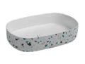 Раковина накладная ISVEA Terrazzo 10NF65055SV-2L-TRZ цветная матовая 550х360х120мм