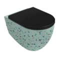 Унитаз подвесной с сидением ISVEA Infinity 10NF02001SV-2T-TRZ цветной матовый 365х530мм
