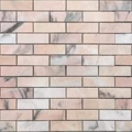 Мозаика из мрамора Rosa Salmone POL сетка 29,8х29,8см