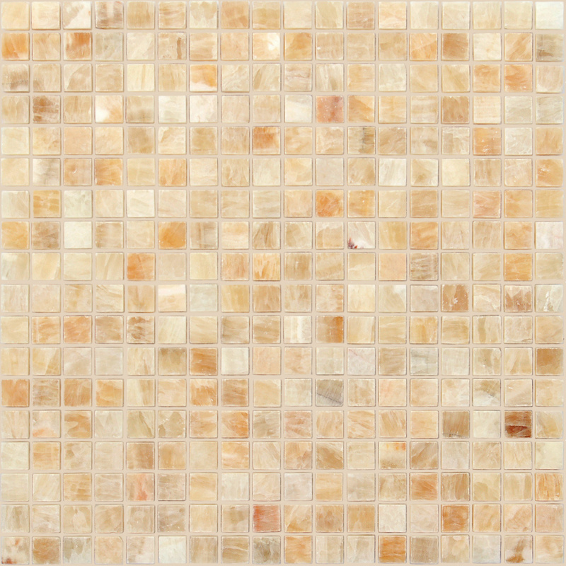 Мозаика из оникса Onice beige POL сетка 30,5х30,5см